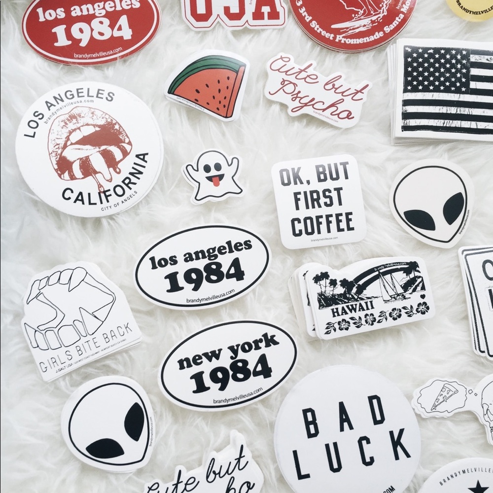 200 Brandy Melville stickers bundle